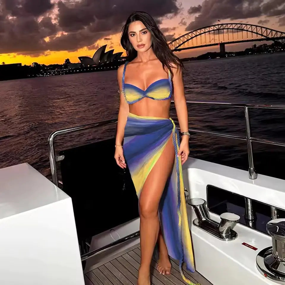 Braided Bikini 3-Piece Set