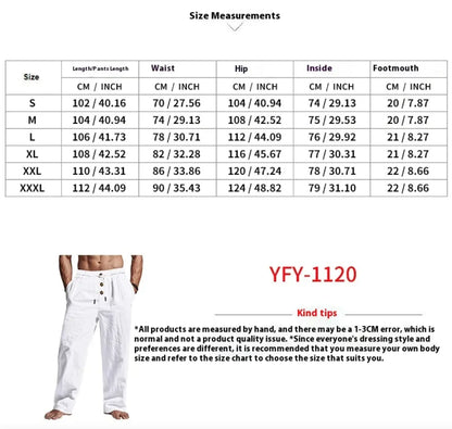 Men's Linen Beach Trousers