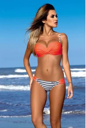 Candy Color Bikini Swimsuit Set