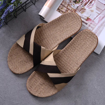 Non-Slip Home Linen Slippers