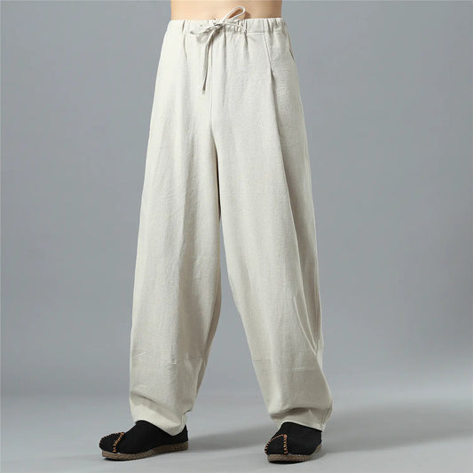 Autumn Comfort Linen Cotton Pants