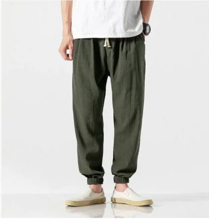 Men's Japanese Linen Beam Pants