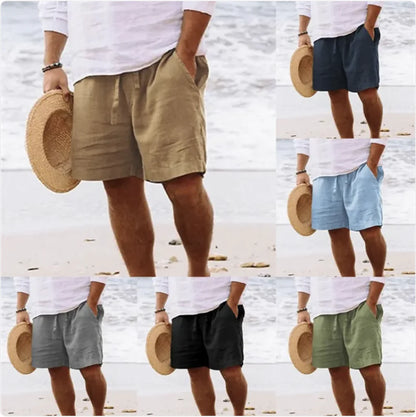 Men's Cotton Linen Summer Shorts