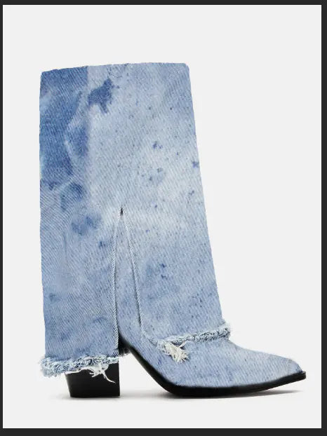 Cozy High-Heel Trouser Boots