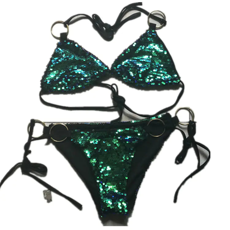 Sequin Bikini, Swimwear, Sexy Swimsuit