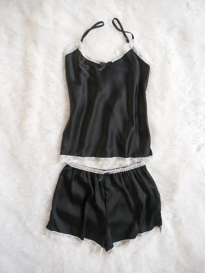Silky Lace Camisole Set