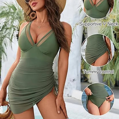 Trendy Tummy-Control Swimdress