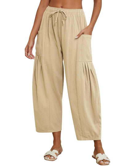 Marvmys Breezy Linen Palazzos