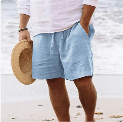 Men's Cotton Linen Summer Shorts