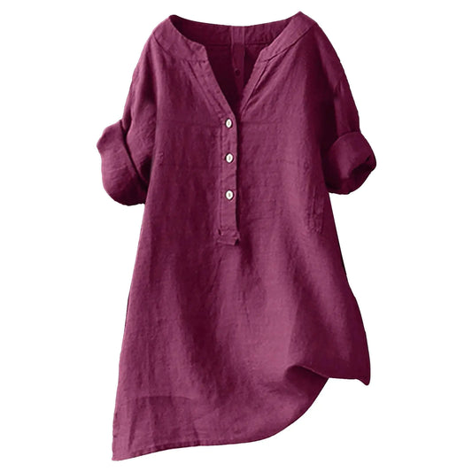 Summer Linen Bliss Shirts for Women
