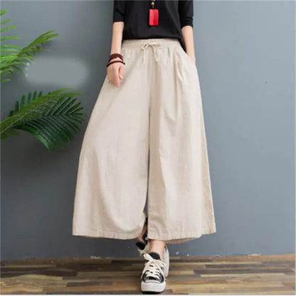 Casual Loose Linen Leggings for Women