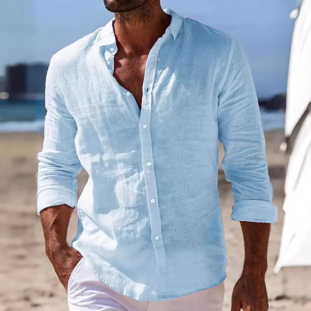 Men's Linen Beach Shirt