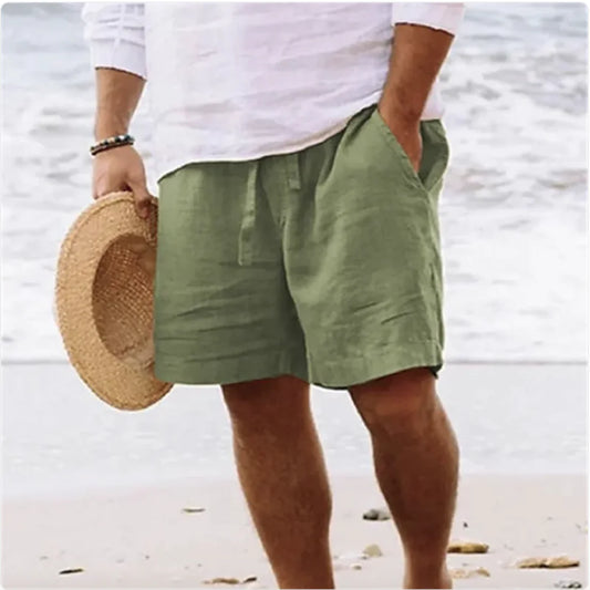 Men's Cotton Linen Summer Shorts