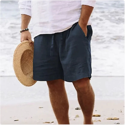 Men's Cotton Linen Summer Shorts