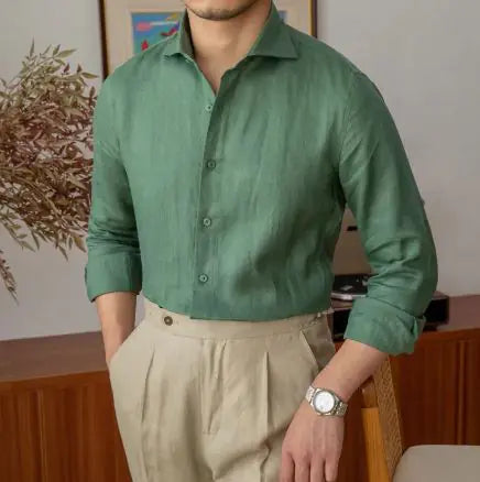 Long Sleeve Shirt - Breathable Linen