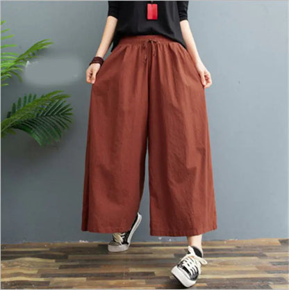 Casual Loose Linen Leggings for Women
