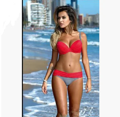 Candy Color Bikini Swimsuit Set