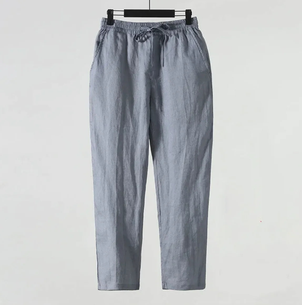 Men's Cotton Linen Cropped Pants