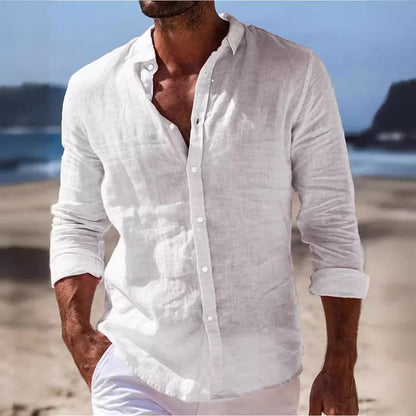 Men's Linen Beach Shirt