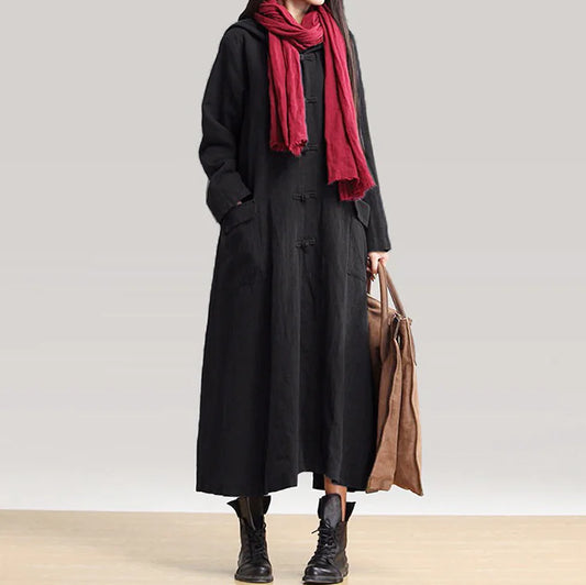 Elegant Long Sleeve Trench Dress