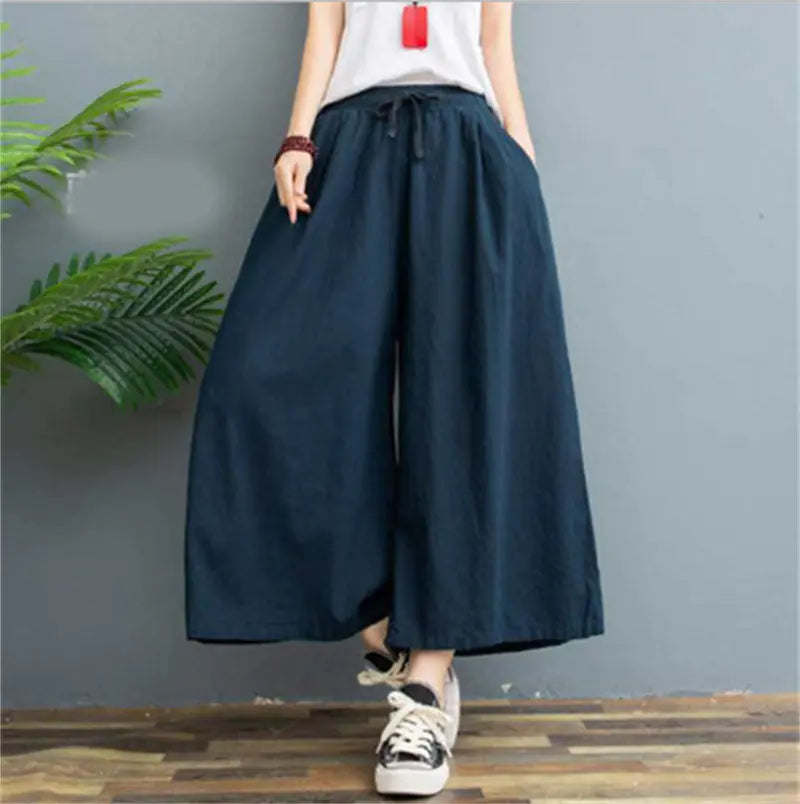 Casual Loose Linen Leggings for Women