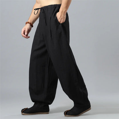 Autumn Comfort Linen Cotton Pants