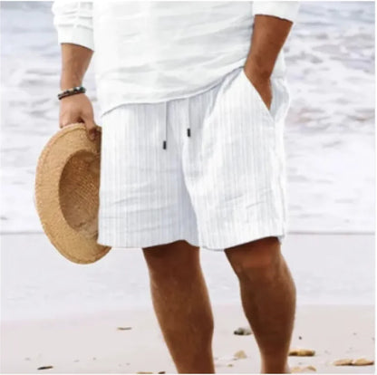 Men's Cotton Linen Summer Shorts