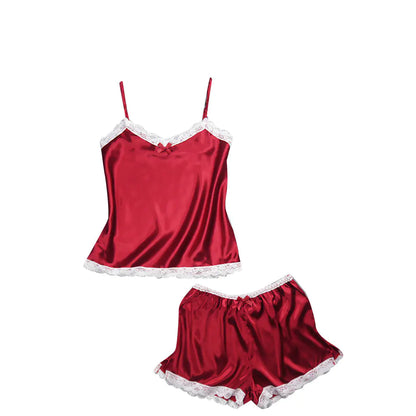 Silky Lace Camisole Set
