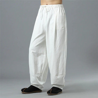 Autumn Comfort Linen Cotton Pants