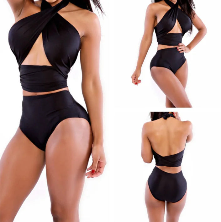 Plus Size Conservative Women's One-Piece Swimsuit