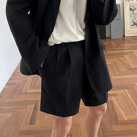 Men's Loose Cotton Linen Suit Shorts Trousers