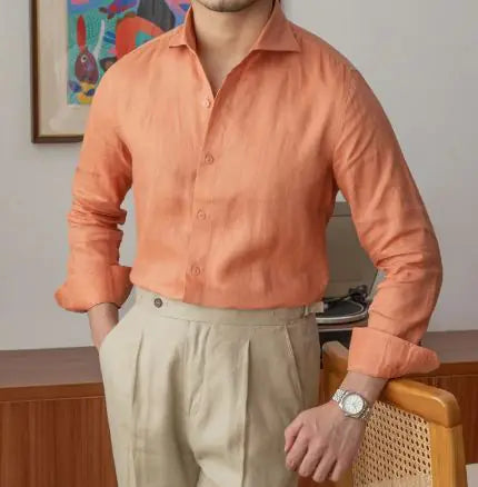 Long Sleeve Shirt - Breathable Linen