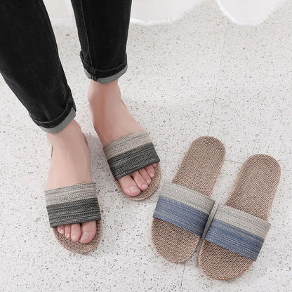 Linen Slippers for Comfortable Home Wear