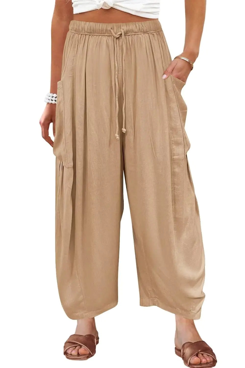 ComfyLuxe Linen Wide-Leg Pants